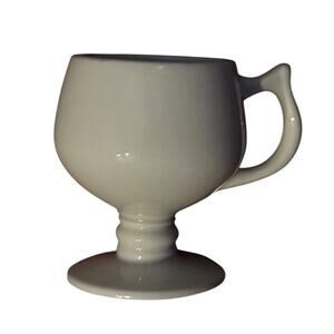 Vintage Hall China USA #2274 White Pedestal Footed Mug Cup Restaurant Ware